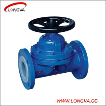 4" Carbon Steel Wcb Weir Type Fluorine Lined Diaphragm Valve